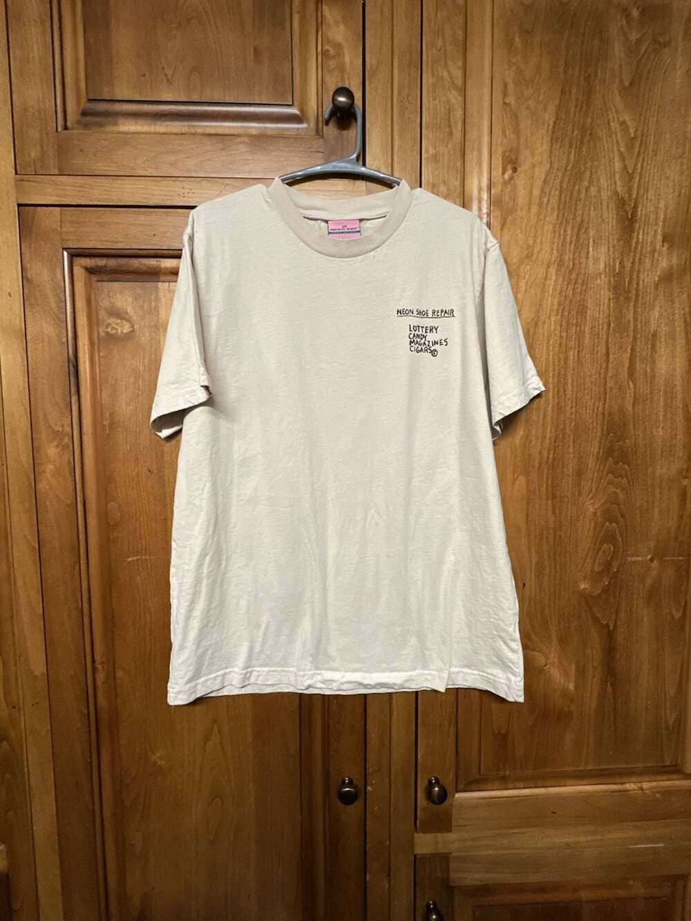 Jean-Michel Basquiat x Shoe Palace Neon Shoe Repair Graphic T-Shirt Large